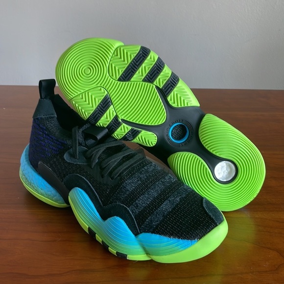 Adidas Trae Young 2 Trae Tlien athletic shoes black green [H06473] new with box - Picture 3 of 7